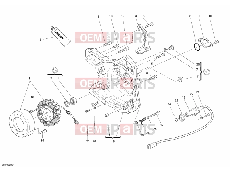 DUCATI 2009 Multistrada 1100 GENERATOR COVER » IGNITION SYSTEM