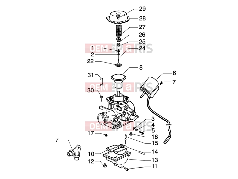 PIAGGIO Engine » Carburettor