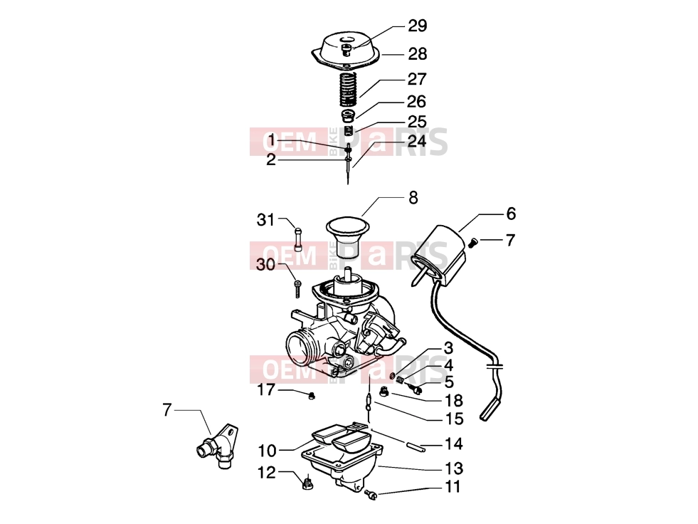 PIAGGIO Engine » Carburettor