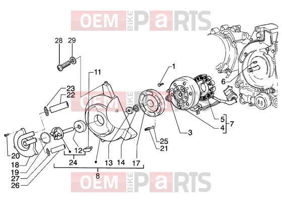 PIAGGIO Engine » Flywheel magneto