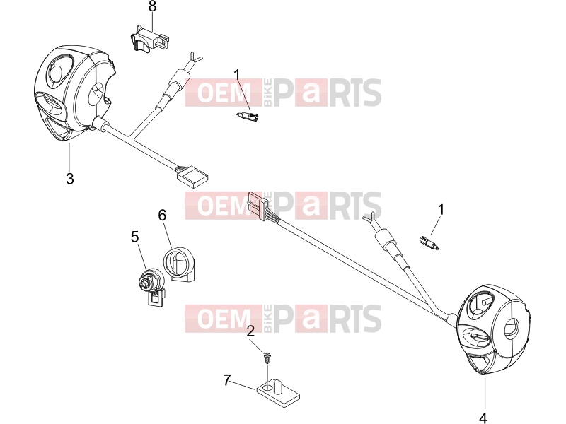 PIAGGIO Beverly 250 Cruiser Electrical system » Selectors - Switches - Buttons