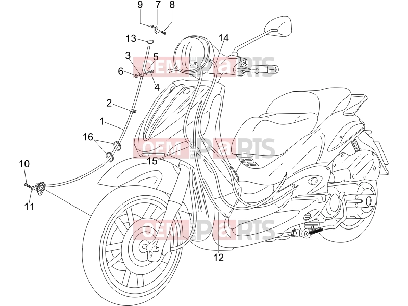 PIAGGIO Beverly 250 Cruiser Braking system - Transmissions » Transmissions