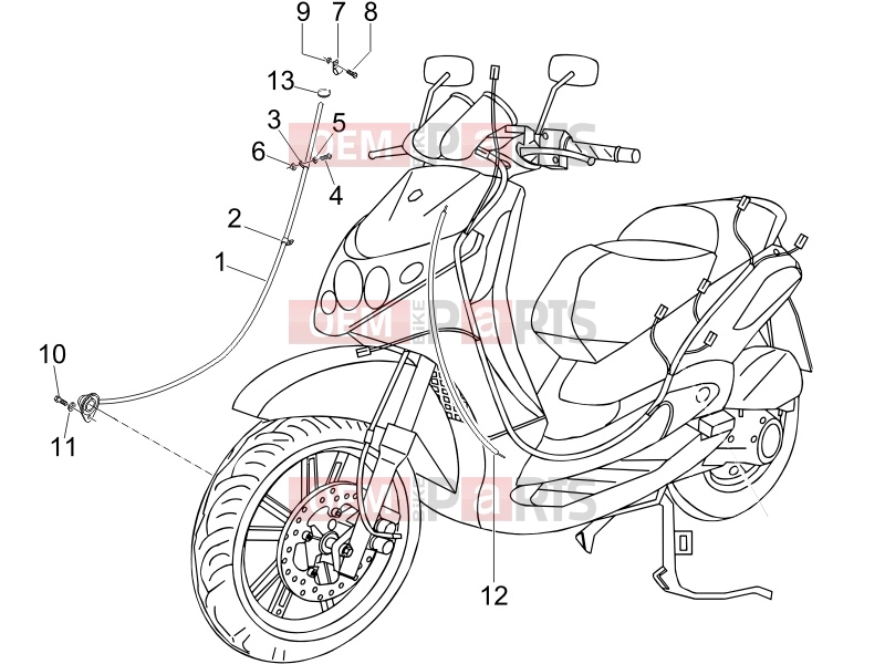 PIAGGIO Beverly 250 ie Braking system - Transmissions » Transmissions
