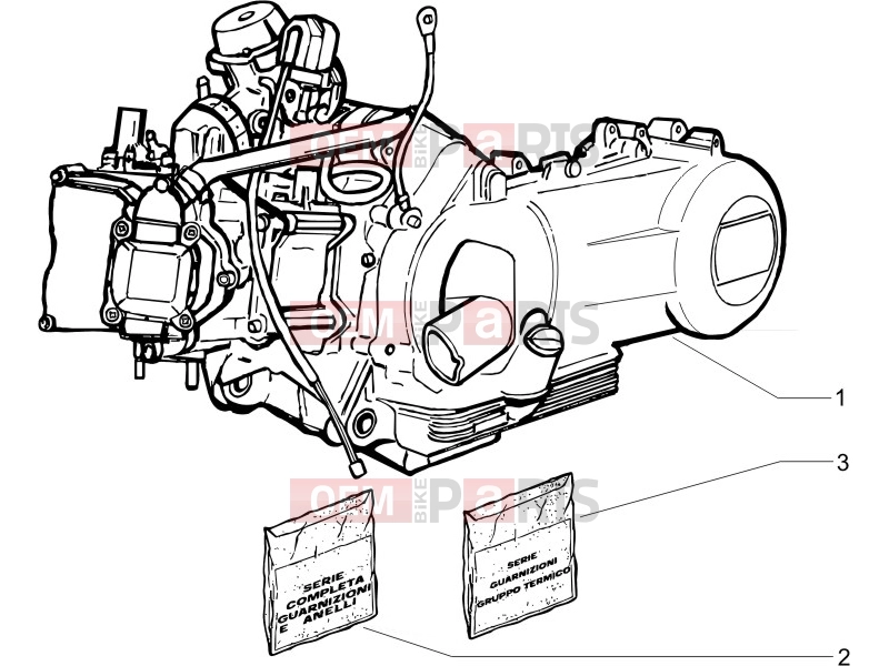 PIAGGIO BEVERLY 250 ie SPORT Engine » Engine, assembly