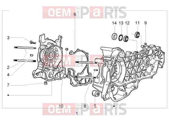 PIAGGIO Engine » Crankase