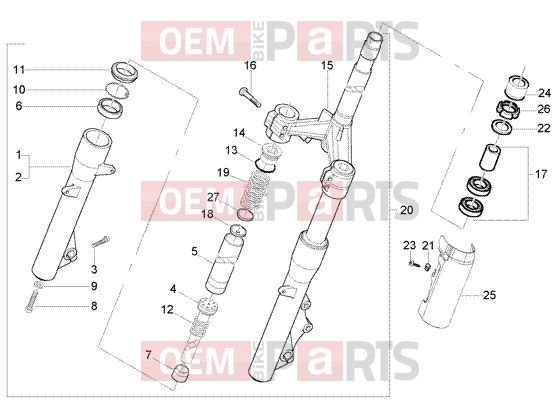 PIAGGIO Suspensions-Wheels » Fork