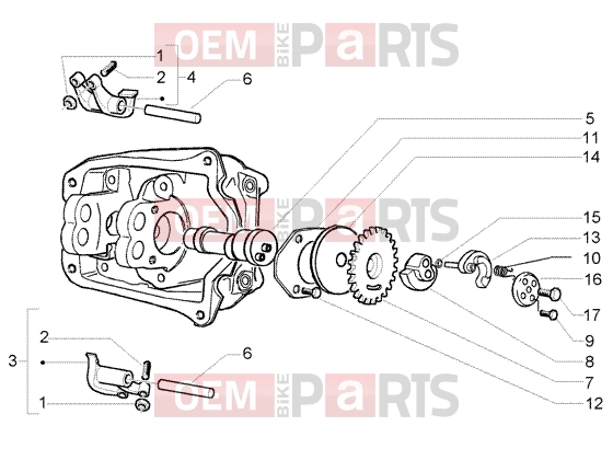 PIAGGIO Engine » Rocker levers support