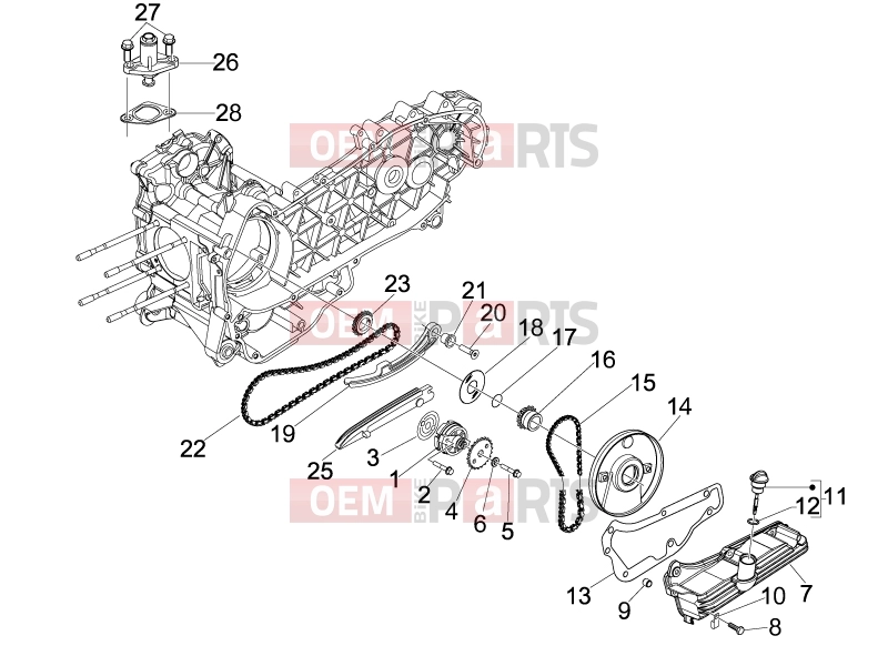 PIAGGIO Beverly 250 Tourer Engine » Oil pump