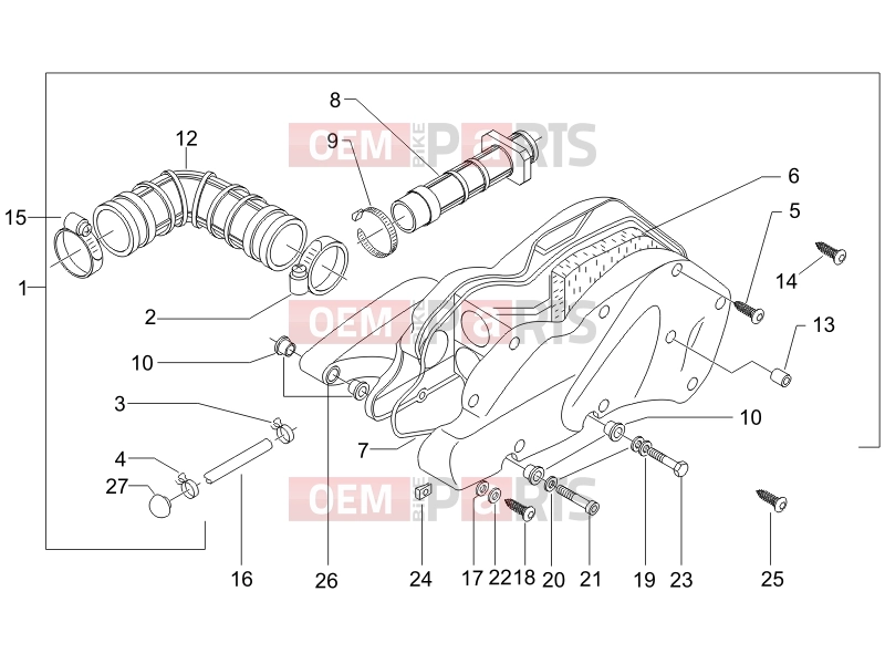 PIAGGIO Beverly 500 ie Engine » Air filter