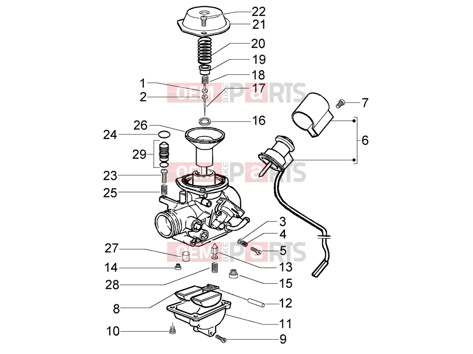 PIAGGIO Engine » Carburettor