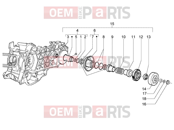 PIAGGIO Engine » Driven pulley
