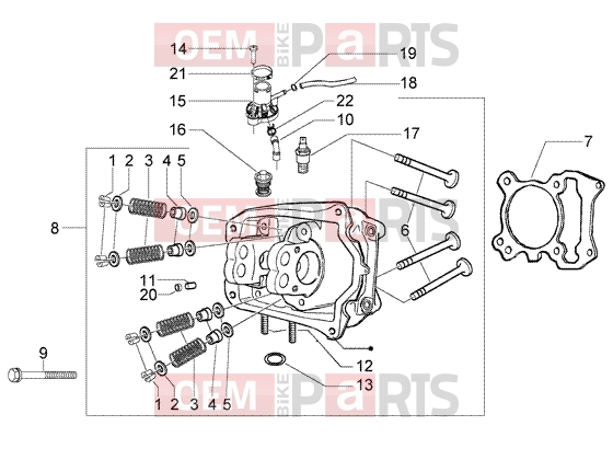 PIAGGIO Engine » Head-valves