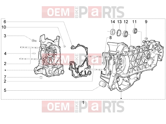PIAGGIO Engine » Crankase
