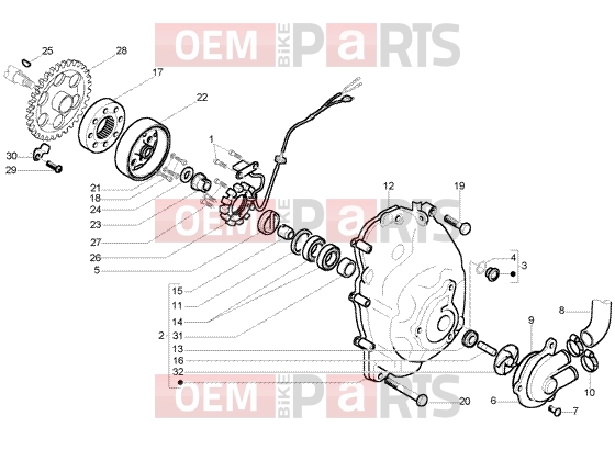 PIAGGIO Engine » Flywheel magneto