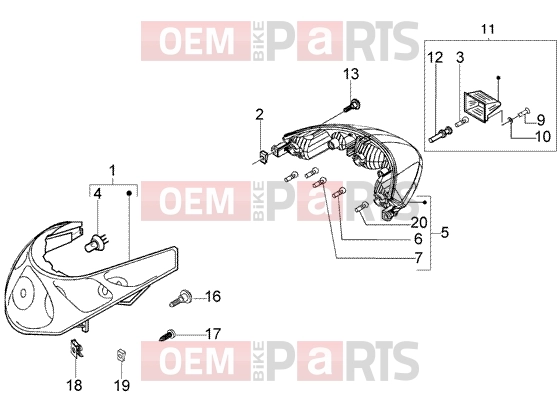 PIAGGIO Electrical system » Lights