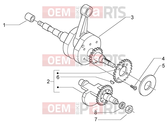 PIAGGIO Engine » Crankshaft