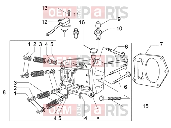 PIAGGIO Engine » Head-valves