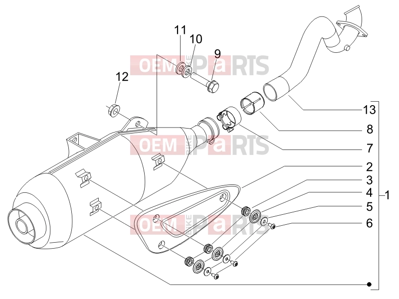PIAGGIO Carnaby 125 Engine » Silencer