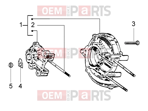 PIAGGIO Engine » Crankase, assy.