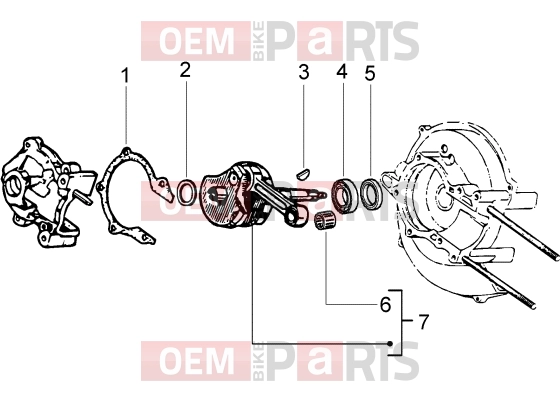 PIAGGIO Engine » Crankshaft-main bearings