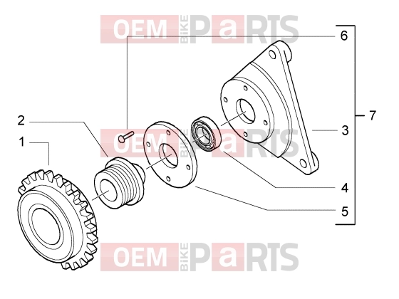 PIAGGIO Engine » Free wheel