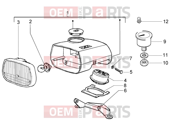 PIAGGIO Electrical system » Headlamp