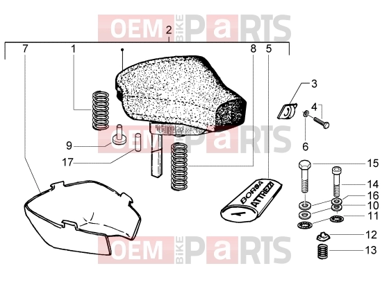 PIAGGIO Chassis » Saddle
