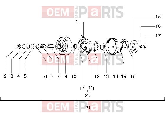 PIAGGIO Engine » Clutches unit