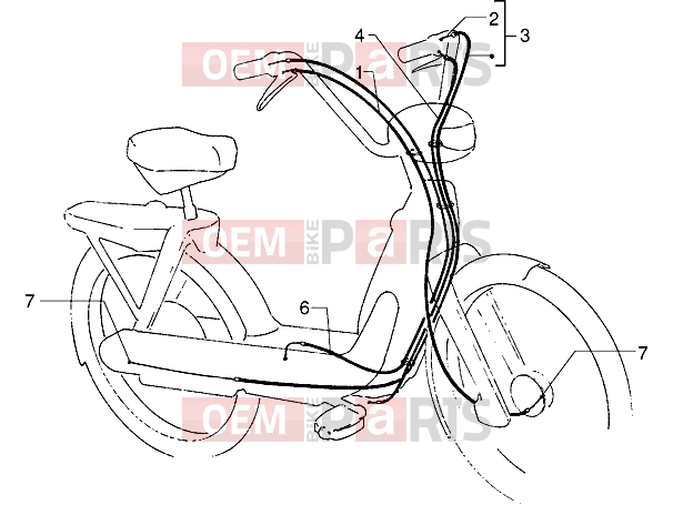 PIAGGIO bowdenek » bowdenek