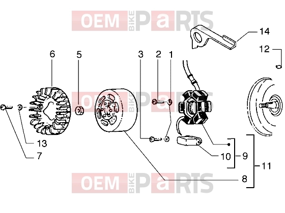 PIAGGIO Engine » Flywheel magneto
