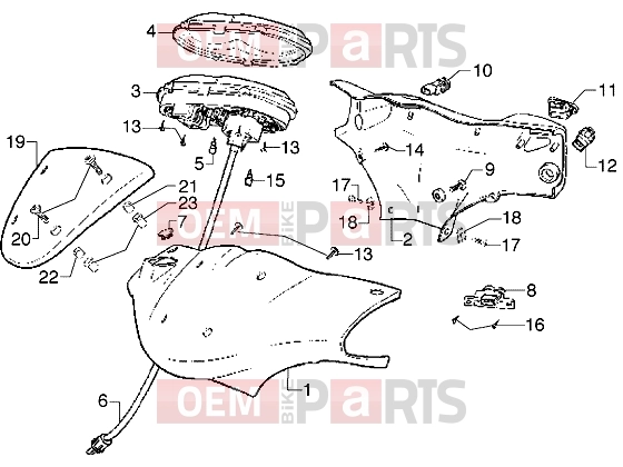 PIAGGIO Handlebars » Handlebars component parts