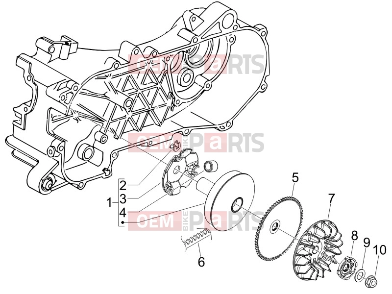 PIAGGIO Fly 100 Engine » Driving pulley