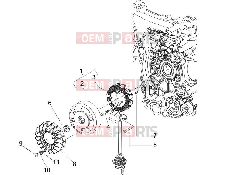 PIAGGIO Fly 125 Engine » Flywheel magneto
