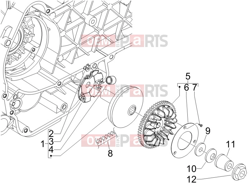 PIAGGIO Fly 125  Engine » Driving pulley