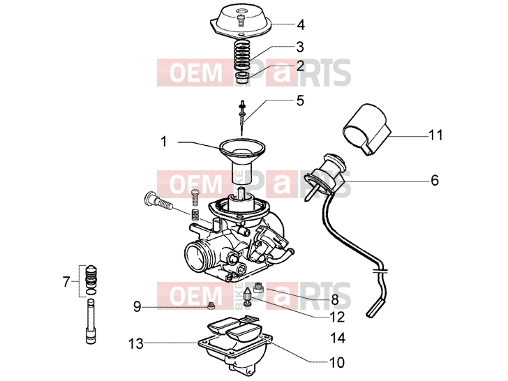 PIAGGIO Engine » Carburettor