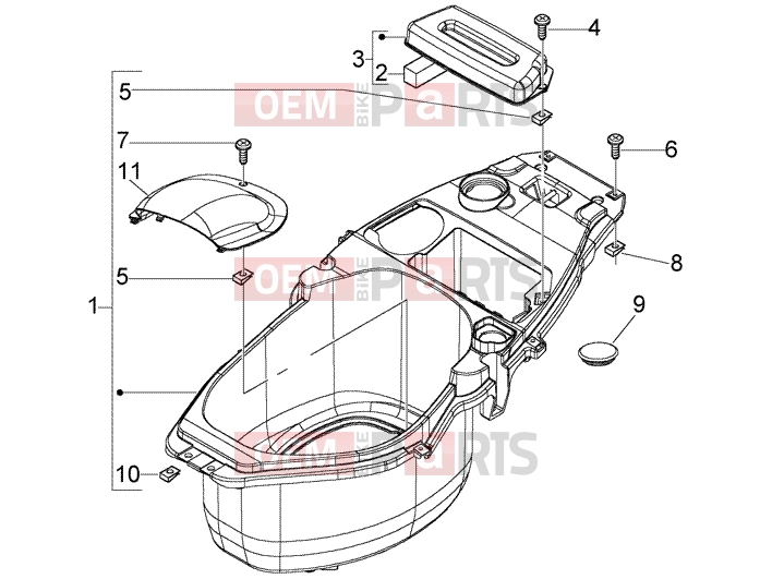 PIAGGIO Chassis » Case helmet