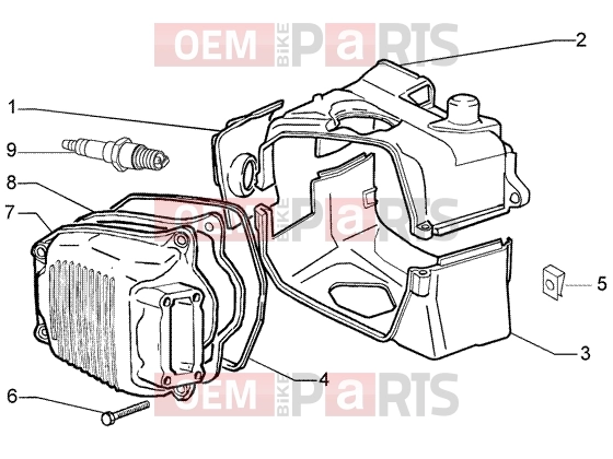 PIAGGIO Engine » Cilinder head cover