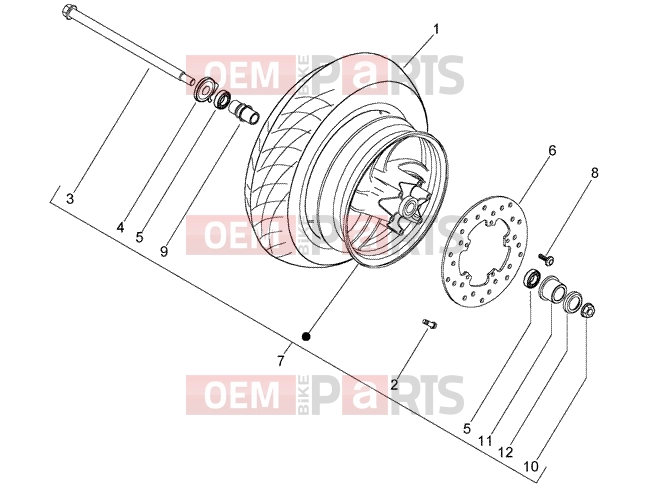 PIAGGIO Suspensions-Wheels » Front wheel