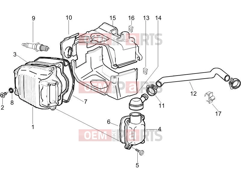 PIAGGIO Fly 150 Engine » Cylinder head cover