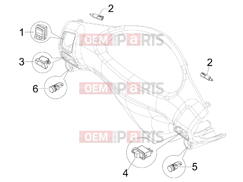 PIAGGIO Fly 150 Electrical system » Selectors - Switches - Buttons