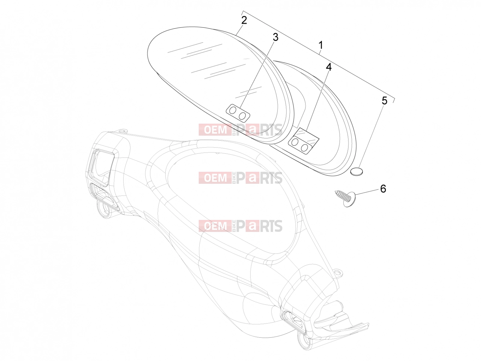 PIAGGIO Fly 150 Handlebars/Steering » Meter combination - Cruscotto