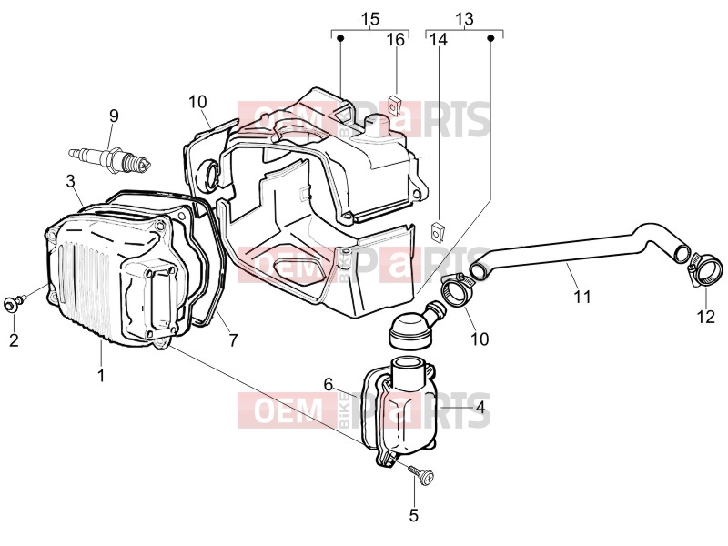 PIAGGIO Fly 150 Engine » Cylinder head cover