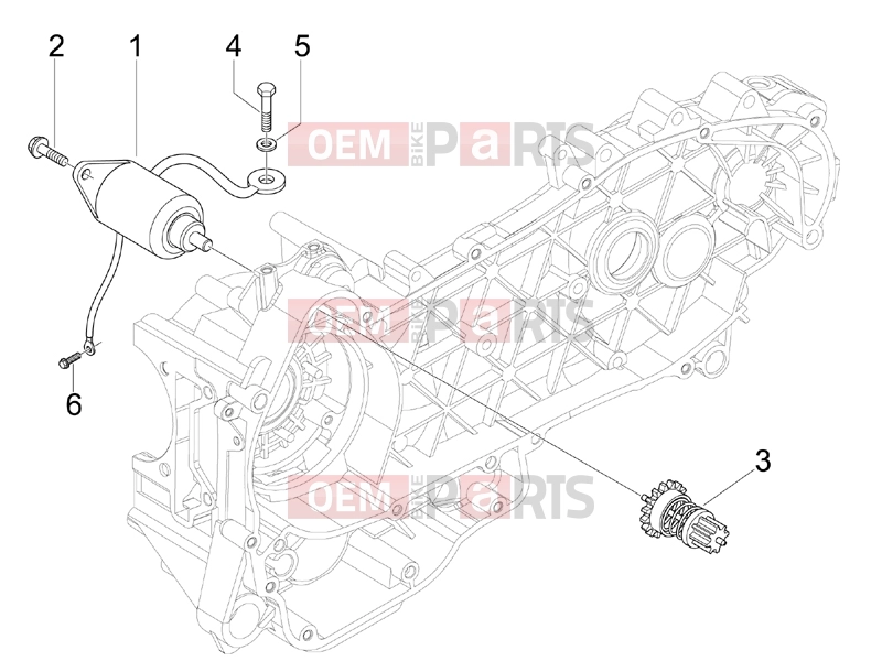PIAGGIO Fly 150 Engine » Stater - Electric starter
