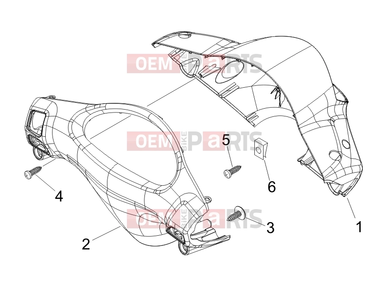 PIAGGIO Fly 50 2T Handlebars/Steering » Handlebars coverages