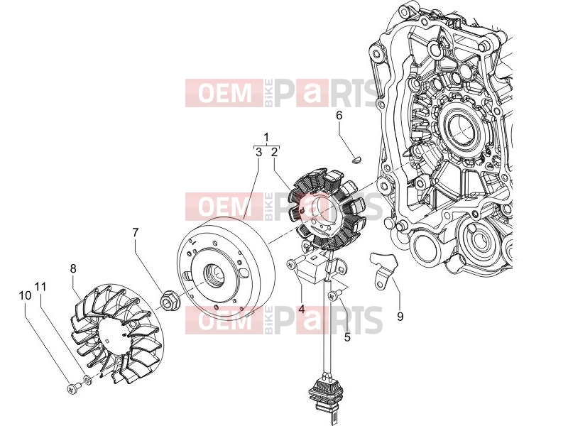 PIAGGIO Fly 50 2T Engine » Flywheel magneto