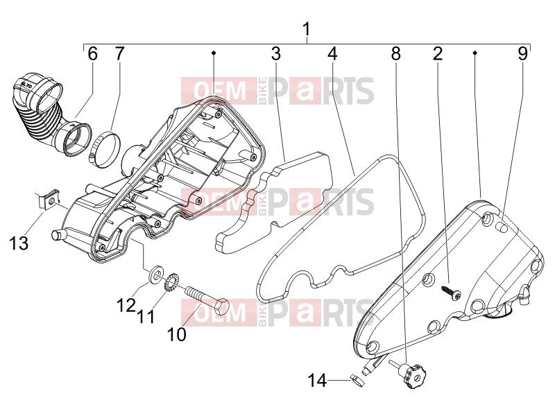 PIAGGIO Fly 50 4T Engine » Air filter