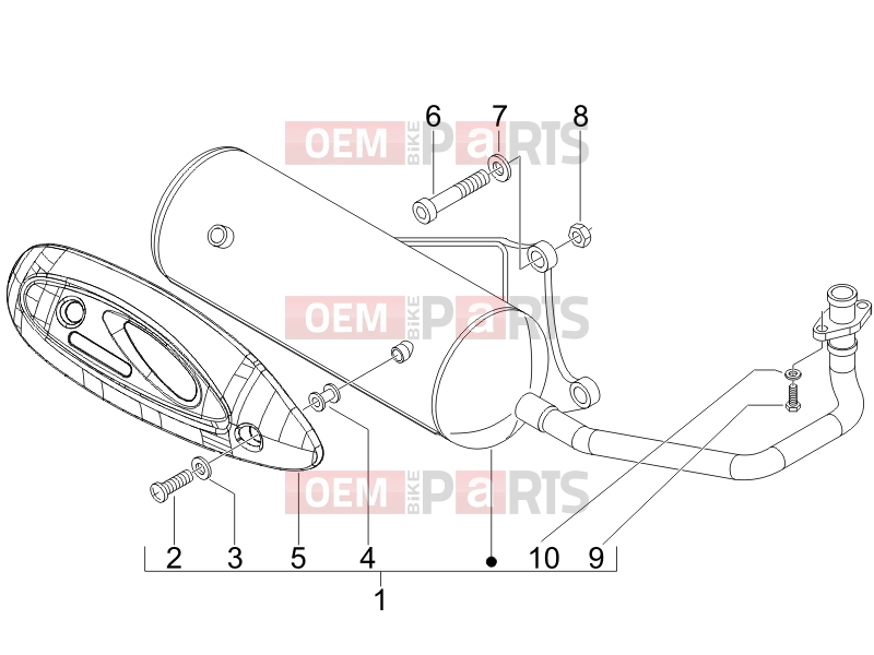 PIAGGIO Fly 50 4T Engine » Silencer