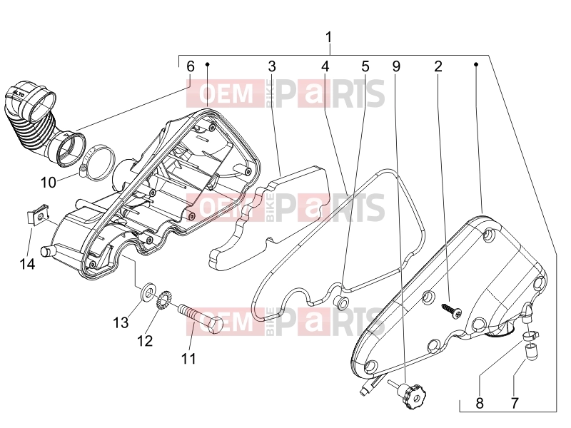PIAGGIO Fly 50 4T Engine » Air filter