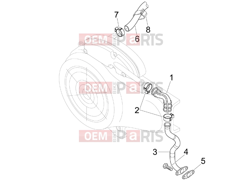 PIAGGIO Fly 50 4T Engine » Secondary air box