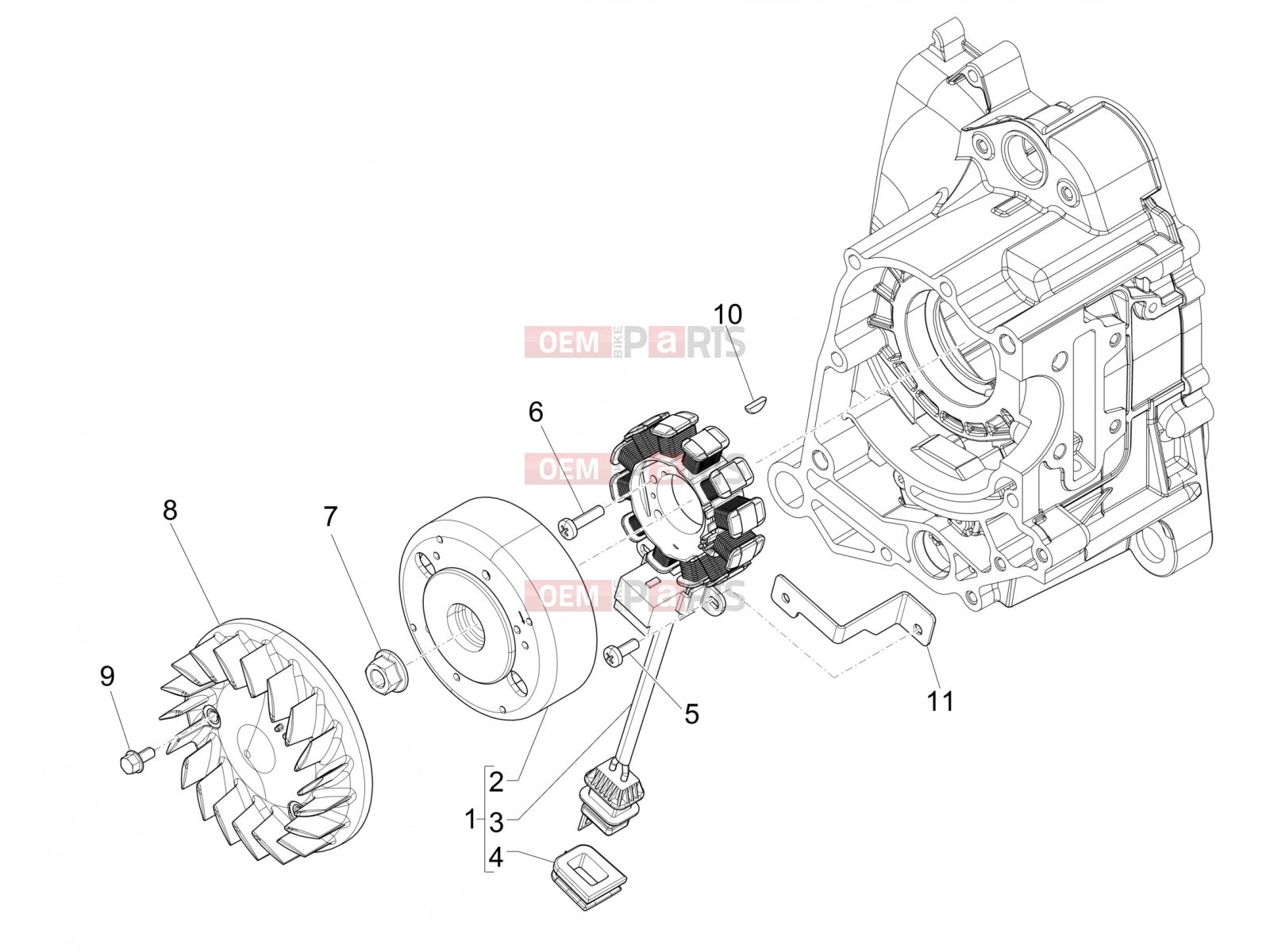 PIAGGIO Fly 50 4T 2V Engine » Flywheel magneto